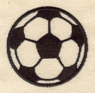 Embroidery Design: Soccer ball 2.43w X 2.49h