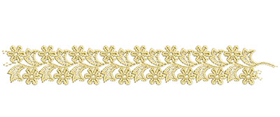 Embroidery Design: Lace from the Vault 13 Design 3 1.40w X 2.07h