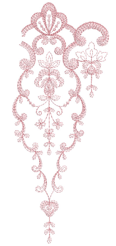 Embroidery Design: Heirloom From The Vault 14 Design 1 4.72w X 11.73h